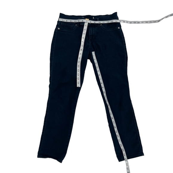 Express Blue Mid Rise Extremely Stretch Cropped Leggings Size 6 Women’s - Picture 5 of 5